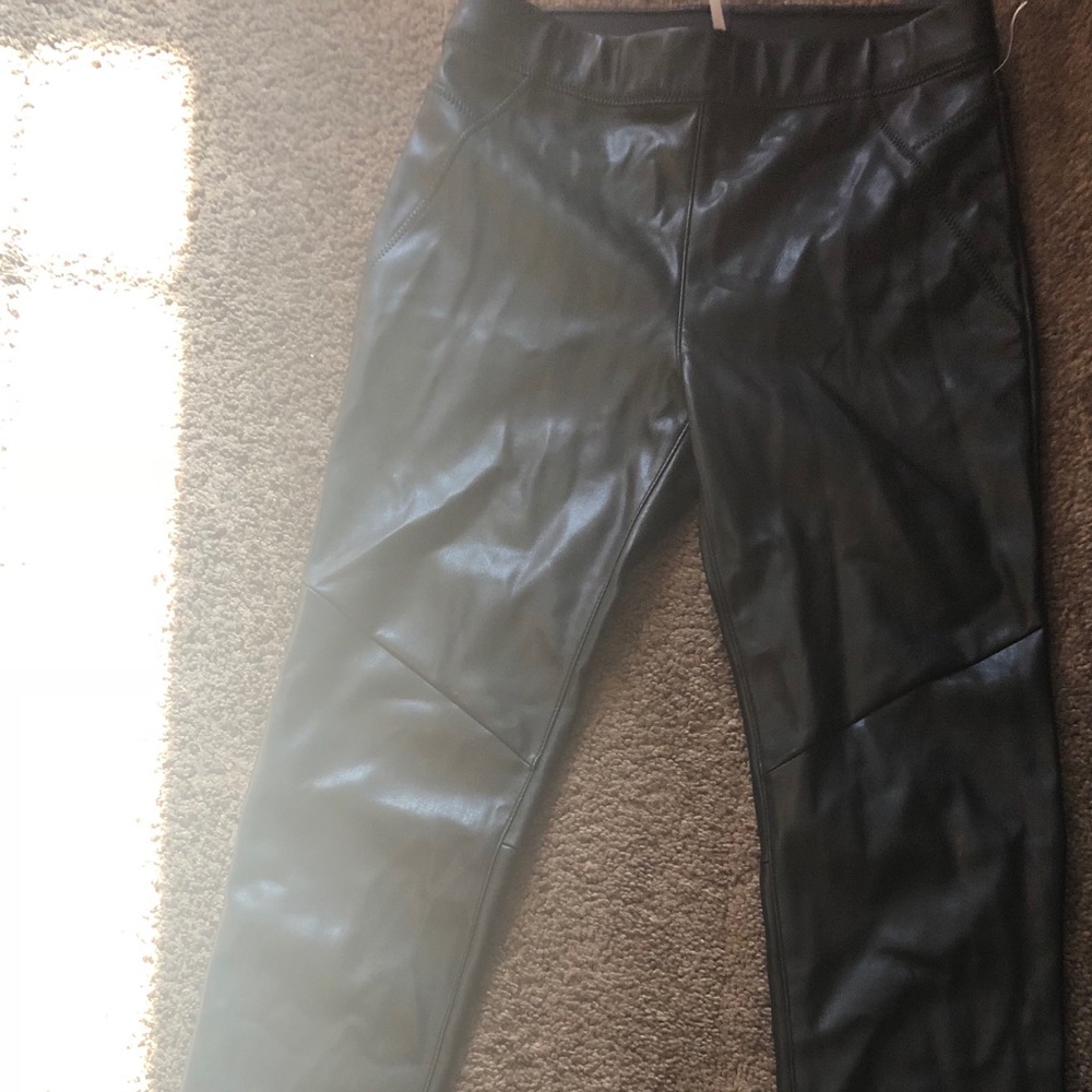 Faux leather leggings